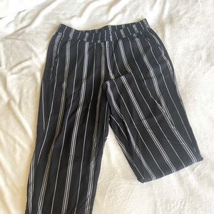 H&M stripped pull on pants